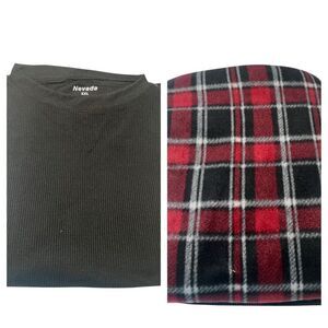 Nevada Men’s PJ Set Sz XXL Black/Red   NWOT